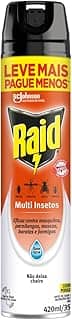 Inseticida Aerossol Multi-Insetos Base Água sem Perfume Raid Frasco 420ml Spray Leve Mais Pague Menos