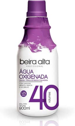 Água Oxigenada Cremosa 900Ml 40 Volumes Unit, Beira Alta