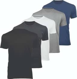 Kit 5 Camisetas Masculinas Algodão Premium Básicas Lisas