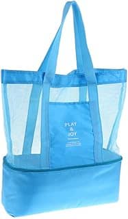 Bolsa de Praia Telada Verão Mar Piscina Piquinique com Compartimento Térmico