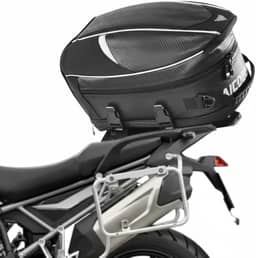 Baú Mochila para Moto Baslu 21L – Impermeável, Porta Capacete, Bolsa Traseira excelente para Viagem e Uso Diário