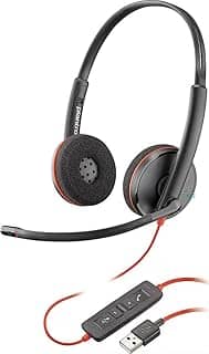Plantronics Headset Blackwire USB C3220 209745-101T, com fio