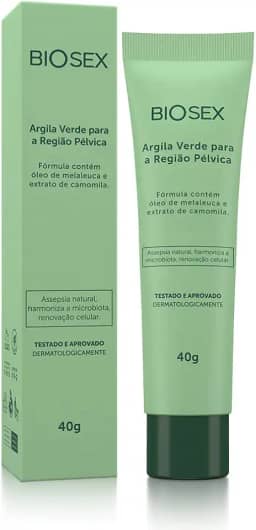 Argila Verde para Região Pélvica Biosex - 40 g