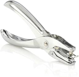 Swingline Furador de Papel, Único, Capacidade para 5 Folhas, Metal, Prata, Manual, 1 Furo, 1/4 Polegadas, Cromado