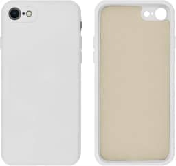 Capinha Compativel com iPhone 7, 8, SE 2ª e 3ª Geração Silicone Aveludado com Proteção de Câmera