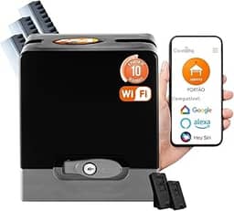 Kit Motor Portão Eletronico Deslizante Ppa 600kg 1/3hp 3m 2 tx com Wifi integrados com alexa google e siri (110, Volts)