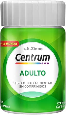 Centrum NOVO Adulto Multivitaminico Diário Adulto de A a Z, com Magnesio e Vitamina D, 30 comprimidos