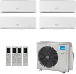 Ar-Condicionado Multi Split Inverter Springer Midea 42.000 (3x Evap HW 9.000 + 1x Evap HW 24.000) Quente/Frio 220V