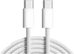 Cabo Usb C Profissional Indestrutível 2 metros Para iPhone 16 iPhone 15 16 Pro iPhone 17 Air 17 Pro Max iPhone 15 Pro (carregamento até 60W Transmite video 4K 60Hz e transfere arquivos em até 20 Gbps)