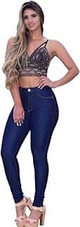 Calça Jeans Feminina Hot Pants Cintura Alta