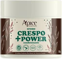 Ápice Creme de Pentear Crespo +Power | Finalização Alta Definição e Fixação para Cabelos Tipo 4 | Tecnologia SuperWave e Active Shine Amazon | 500g