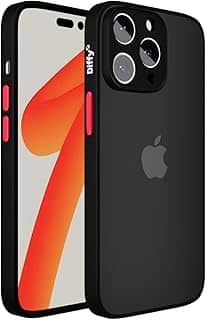 Capa para iPhone 12 Fosca Fina e Resistente com Camera Frame Elevado e Bordas Reforçadas Anti Impacto Ultra Leve - Diffy (Preto, iPhone 12)