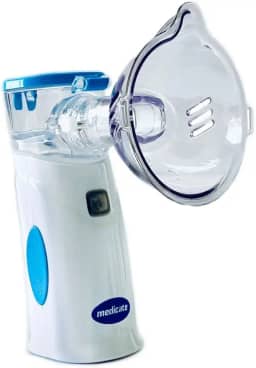 Medicate Inalador Portátil Mesh Colors Com Bateria Recarregável Azul Escuro