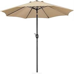 Ombrelone Guarda Sol 3m Grande Com Manivela Articulado Jardim Piscina Maresias - AMZ - Bege