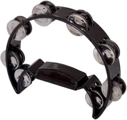 Meia Lua Pandeirola Spanking Com 16 Platinelas Preto