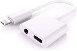 Adaptador iPhone Lightning 2 Em 1 para iPhone - Com Função de Chamada - Compatível com iOS 10.3 e Posterior