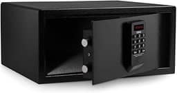 Cofre Eletrônico Grande Visor Digital Senha Para Notebook, Forkis, FK-CF020 preto