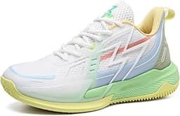 Tênis de basquete masculino luminoso, resistente ao desgaste e antiderrapante, calçado esportivo para treinamento
