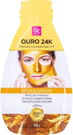 Máscara Facial Preta Peel-Off Carvão Detox, Purificante, Vegana, Livre de Parabenos, Controle de Oleosidade, Remoção de Cravos, Limpeza de Poros,10g (Dourada)