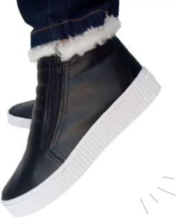 Bota De Neve Feminina Inverno Impermeável Lã Forrada Botinha Confortável Tenis Forrado