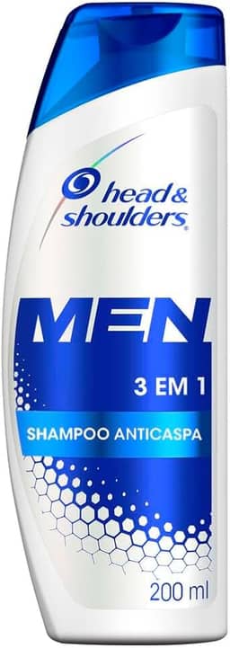 Head & Shoulders Shampoo Anticaspa Men 3 em 1, 200 ml