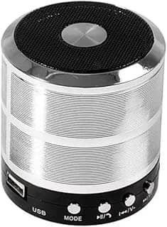 Caixa de Som Portátil com Bluetooth e Microfone Embutido - Conectividade Sem Fio, Ideal para Festas e Eventos (Prata)