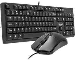 Kit Teclado E Mouse Com Fio USB Escritorio KNUP