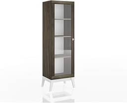 Cristaleira 1 porta 0809 Genial Flex - Branco Brilho