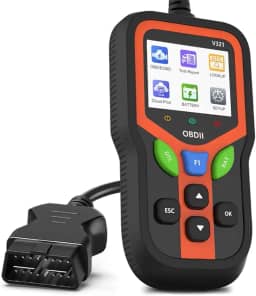 OBD2 Scanner Automotivo, Aprimorado Scaner Automotivos Português, Ferramenta de Diagnóstico de Scanner, Testador de Bateria, Limpar Códigos de Erro de Falha, leitor de código do veículo