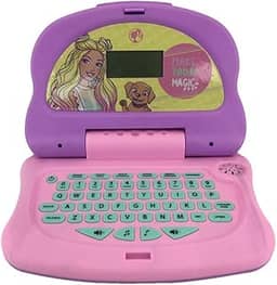 Candide, Laptop Infantil, Barbie Charm Tech, Brinquedo Educativo - Bilíngue