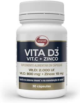 Vitafor - Vita D3 Vit.C + Zinco - 30 Cápsulas