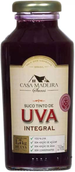 Suco de Uva Integral Casa Madeira 250ml