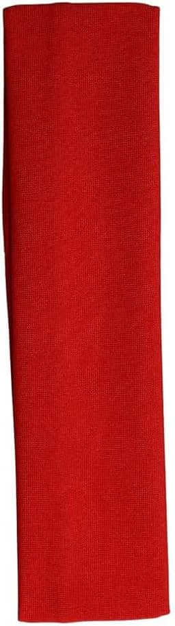 Faixa para cabelo KIT Beauty 5x19.5cm - vermelho - Elástica e Confortável para Maquiagem, Skincare e Estética