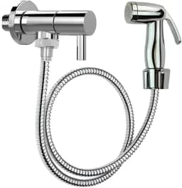 Link Metais - Ducha Higienica Cromada Abs, Ducha Intima Mangueira Inox 1,20 Metros, Duchina De Mao