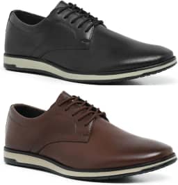 Kit 2 Pares Sapato Oxford Social Casual Moderno Elegante Masculino Preto e Marrom