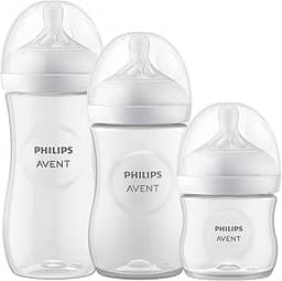Kit Triplo Mamadeiras Pétala 3.0 SCD838/27 Philips Avent 125ml + 260ml + 330ml