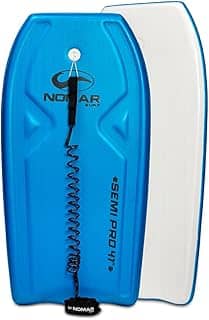 Prancha Bodyboard Semi-Pro 41 Nomar Surf 105cm Azul Com Leash