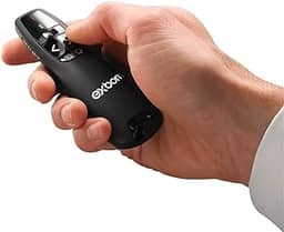 Apresentador Passador de Slides Sem Fio 2.4G – Laser Vermelho, Alcance 30m, Compatível com Windows, Mac, Linux e Android, Design Ergonômico