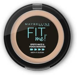 Maybelline NY Pó compacto Efeito Mate e Poros Invisíveis Fit Me Médio Claro Neutro N03
