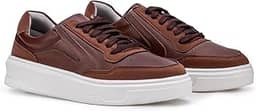 Tênis Casual Sapatenis Masculino Urbano Couro Leve Original