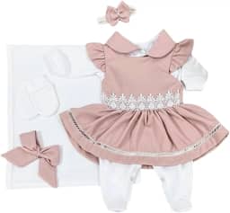 Saída Maternidade Menina Lavínia 05 Peças Roupas de Bebê