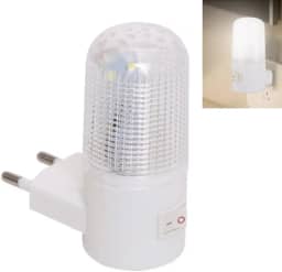 Mini Luminária Abajur De Tomada Plástico Luz Noturna Led Bivolt Quarto Bebê Decoração