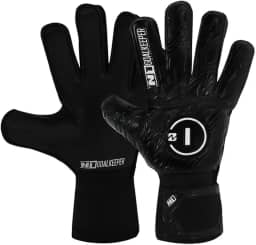 Luva de Goleiro Campo e Society Semi Profissional N1 Starter Cor:Black, Tamanho:8