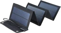 Cucudy Carregador Solar de 20 W, Dobrável, Portátil, com 2 Portas USB