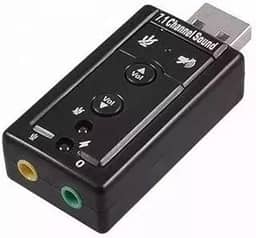 PLACA DE SOM USB PARA P2 PC ADAPTADOR AUDIO 7.1