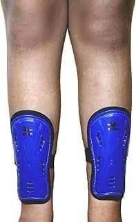 caneleira Infantil Fraldinha para Futebol Triatleta Esportes Azul.