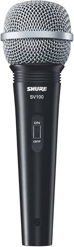 Shure SV100 Microfone de Mão Dinâmico Cardióide para Voz