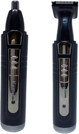 Aparador e Cortador de Pêlos Nariz Recarregável 2 em 1 - Kemei