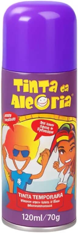 Tinta Spray Para Pintar Cabelo 120 Ml Para Festas E Comemorações (Roxo)