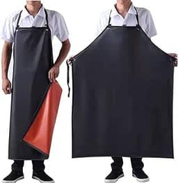K Y KANGYUN Avental de trabalho masculino de borracha impermeável preto - 109 cm x 73 cm modelo resistente